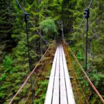 Bjørnsjøhelvete hanging bridge