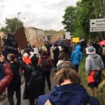 Demonstration at US Embassy